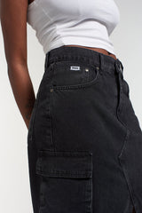 【TRP】CHARCOAL MIDI COMBAT SKIRT