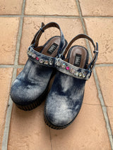 Multi Bijou Sabot Shoes