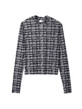 【YUUKI】My checkered patterns Sheer long sleeves