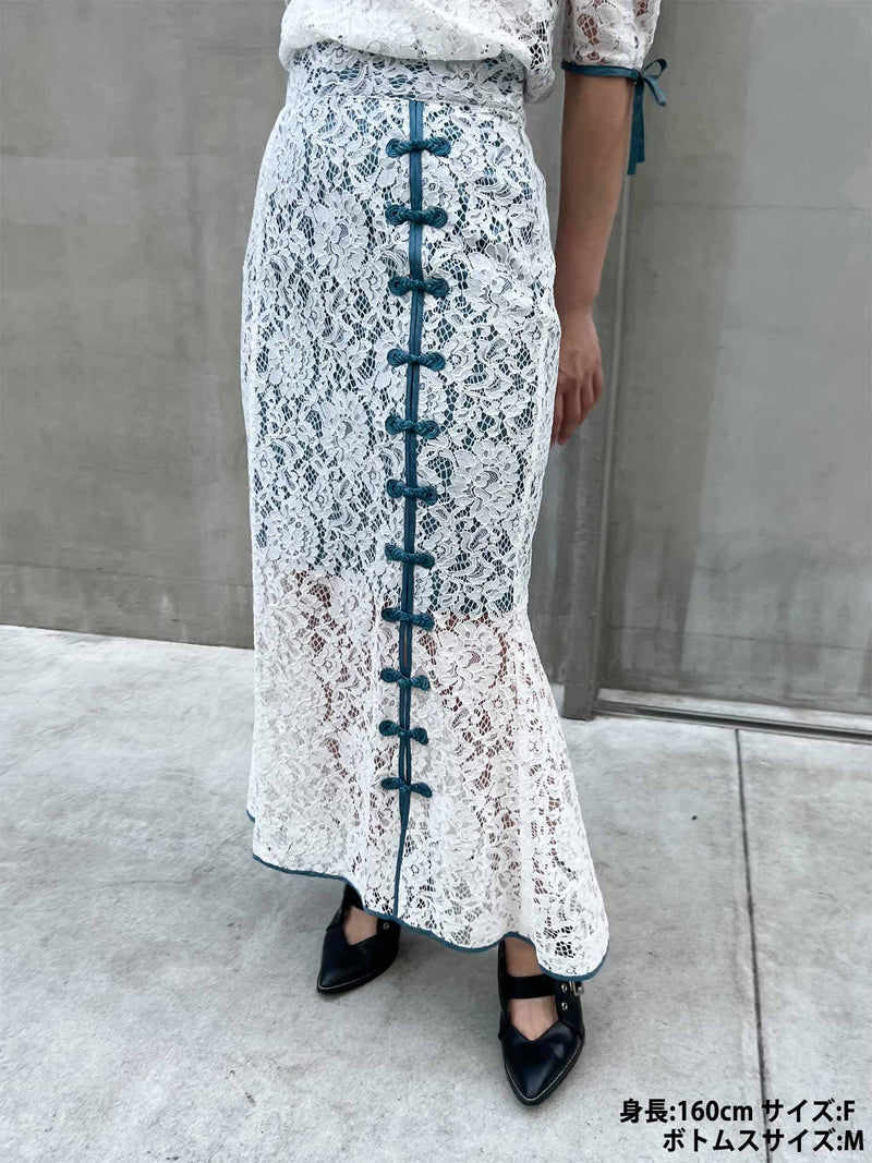 コーディネートMacau Lace Skirt パメオポーズ