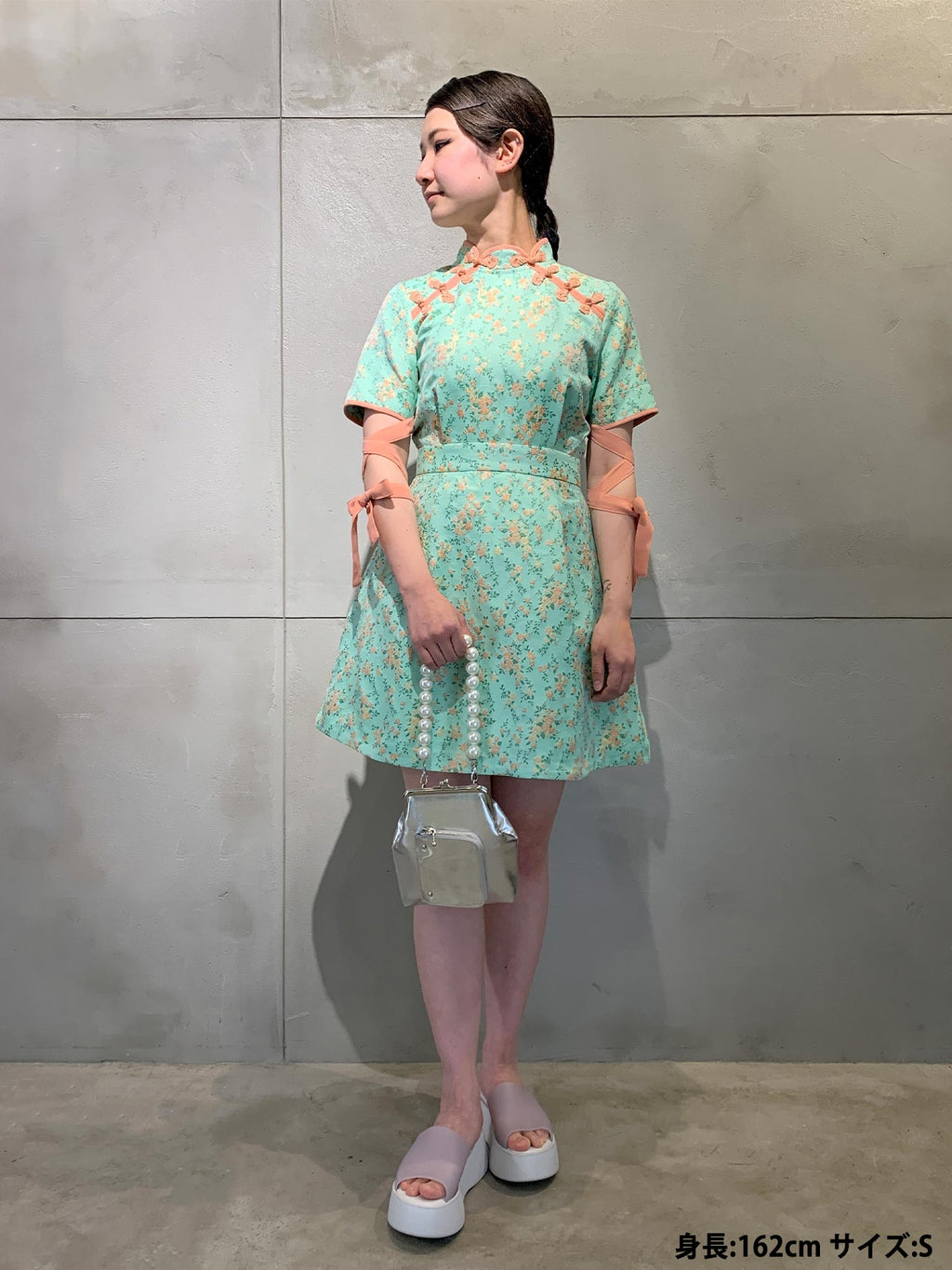 Mandarin Mini Dress パメオポーズ-