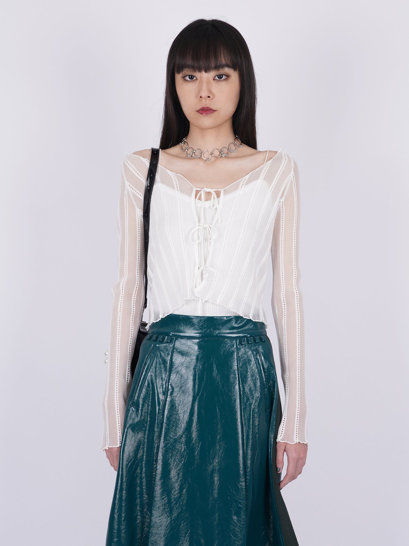 PAMEO POSE◆カーディガン(厚手)/FREE/ポリエステル/PUP/2323528003 Fish Net Cardigan – PAMEO POSE | 公式オンラインストア