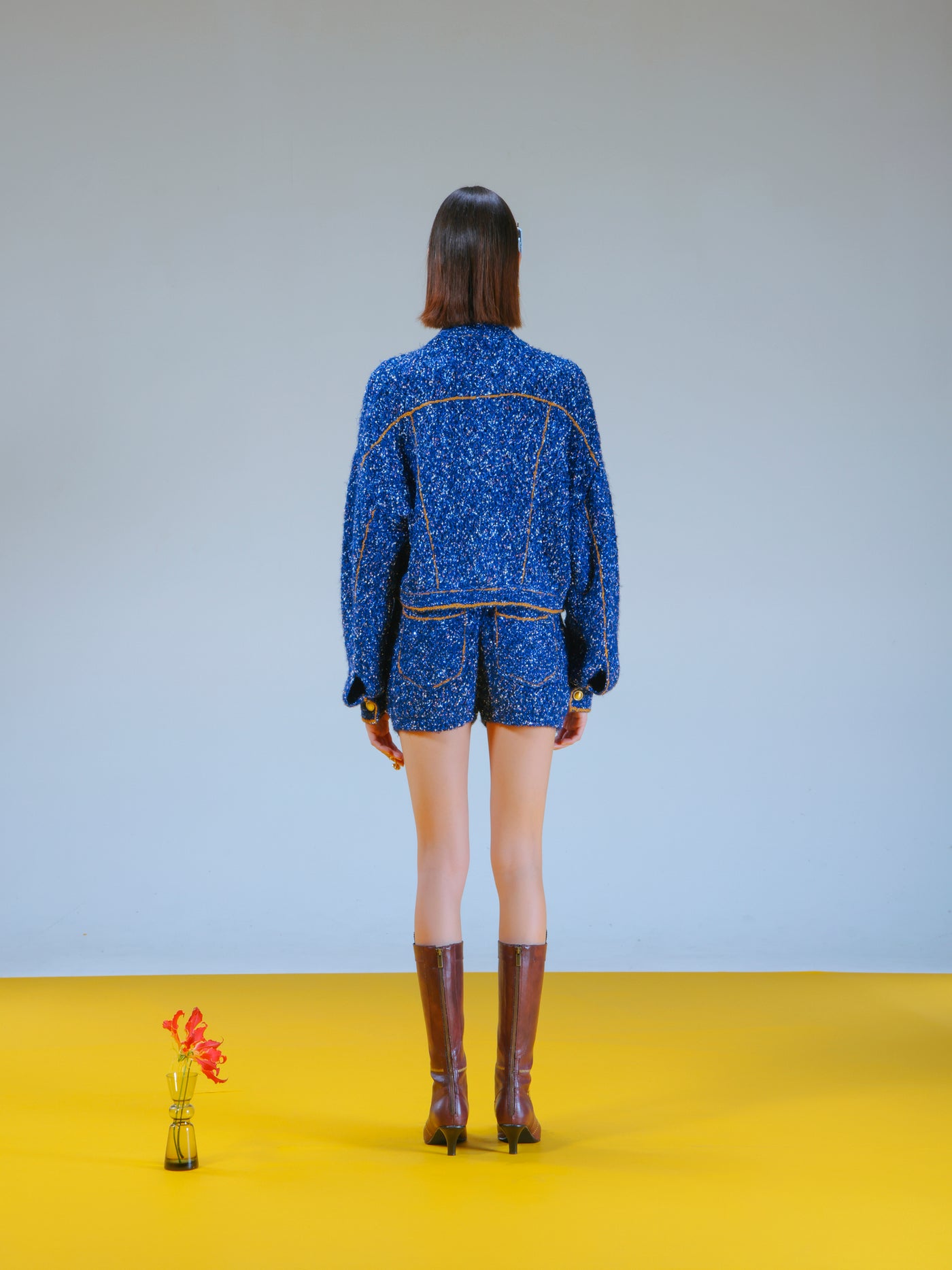 ジャケット・アウター Denim Knit Jacket pameo Denim Knit Jacket – PAMEO POSE | 公式オンラインストア