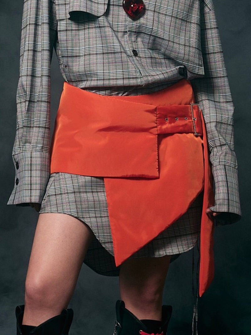 Futon Wrap Miniskirt