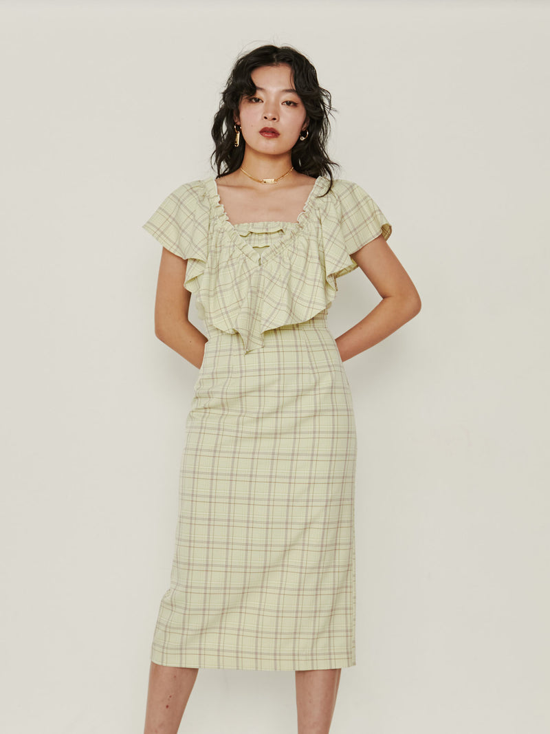 ✨新品未開封✨パメオポーズ / 2WAY PLAID DRESS