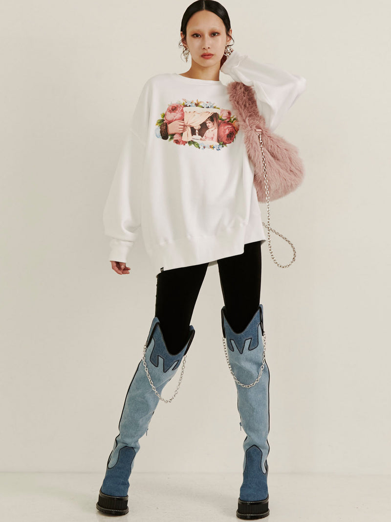 Meta Heart Fur Bag