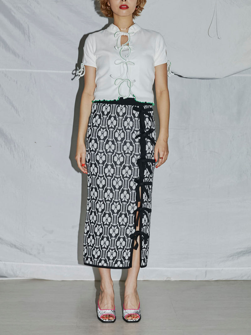 Cattleya Pattern Skirt パメオポーズ-