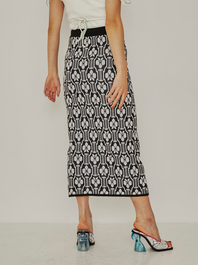 Cattleya Pattern Skirt