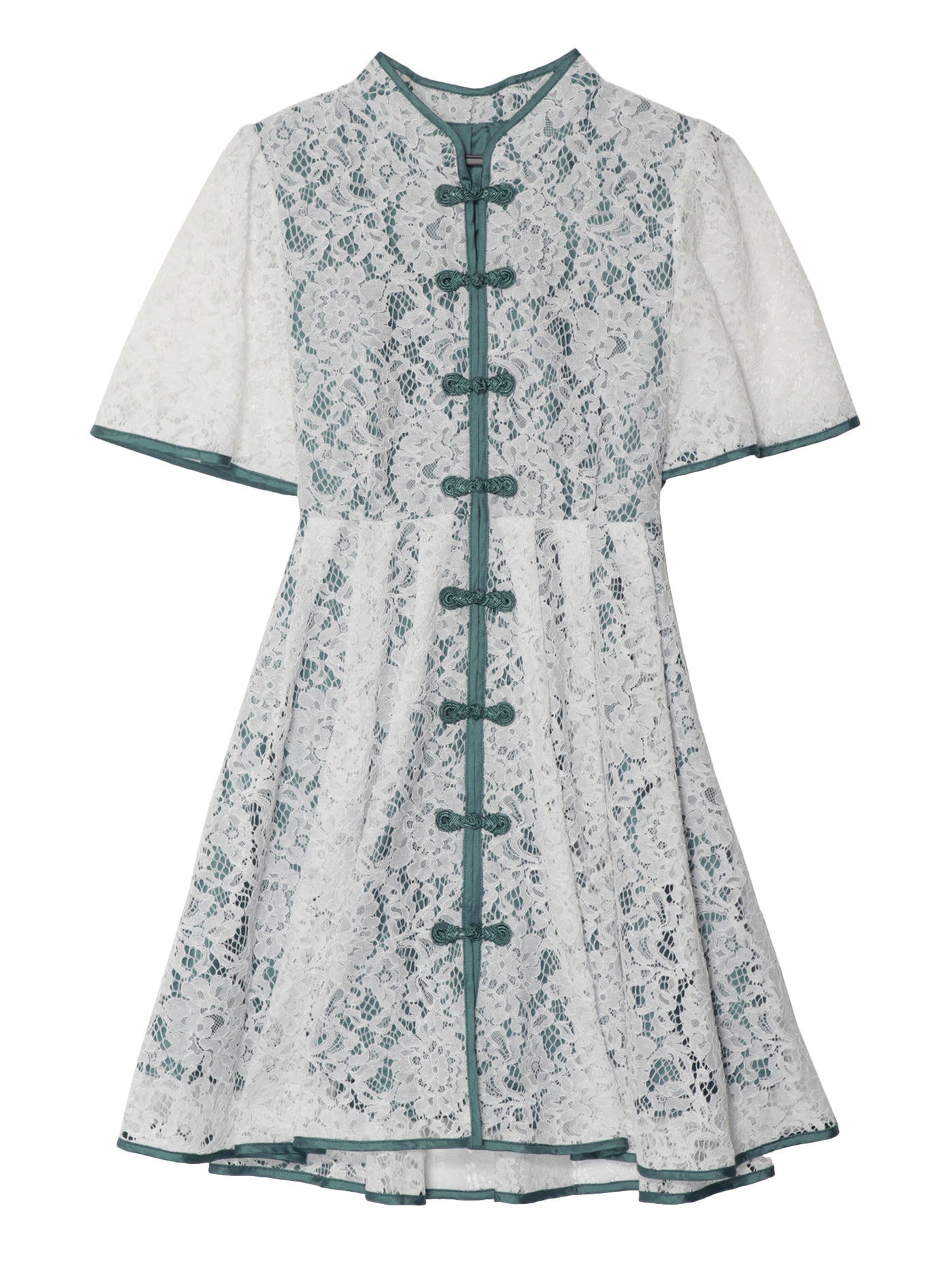 パメオポーズ Macau Lace Mini Dress チャイナワンピースS