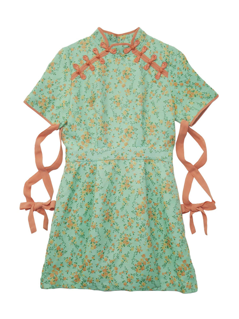 PAMEO POSE Mandarin Mini Dress ブラック 黒 S