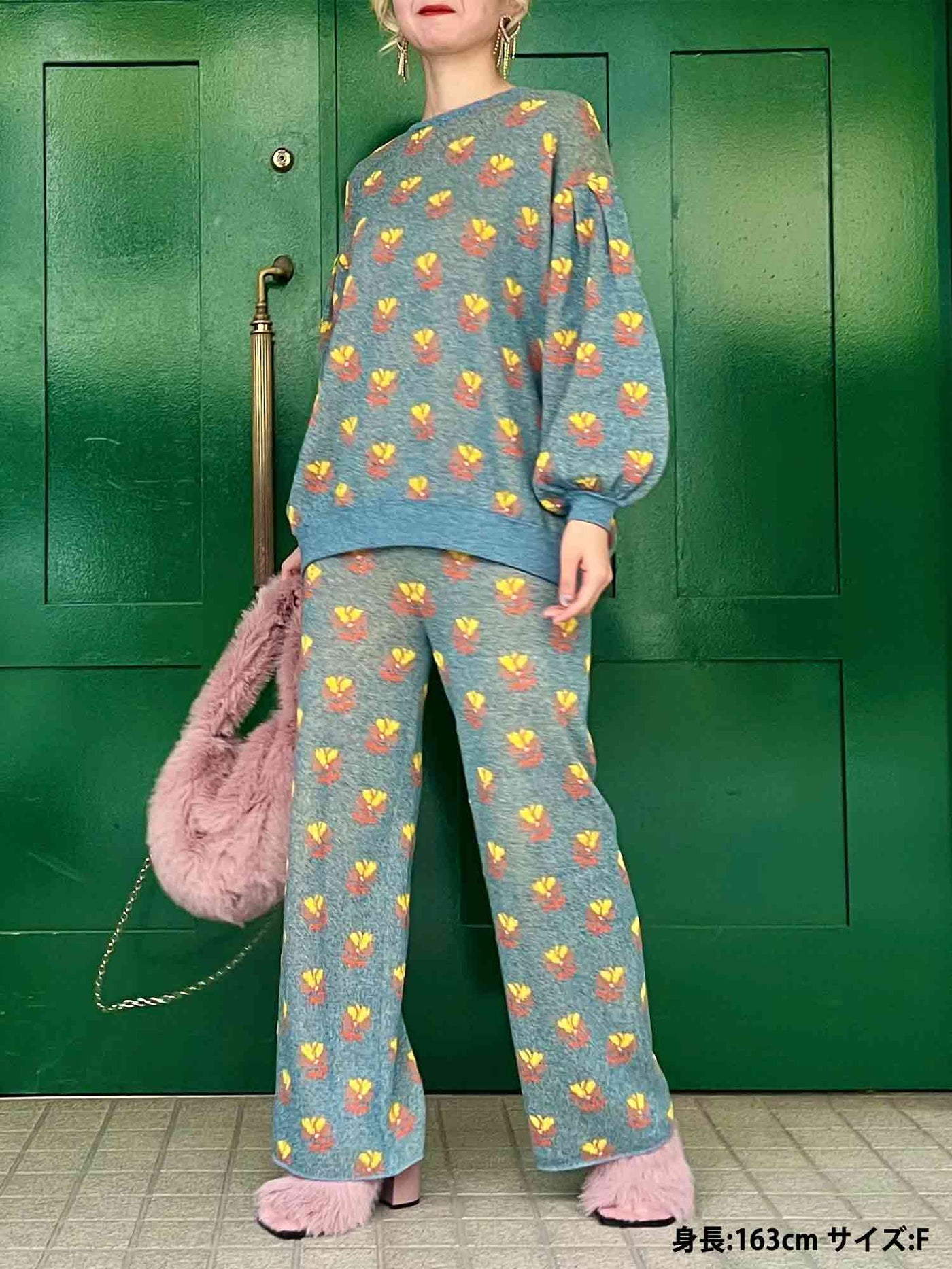 Violet Flower Sweater – PAMEO POSE | 公式オンラインストア