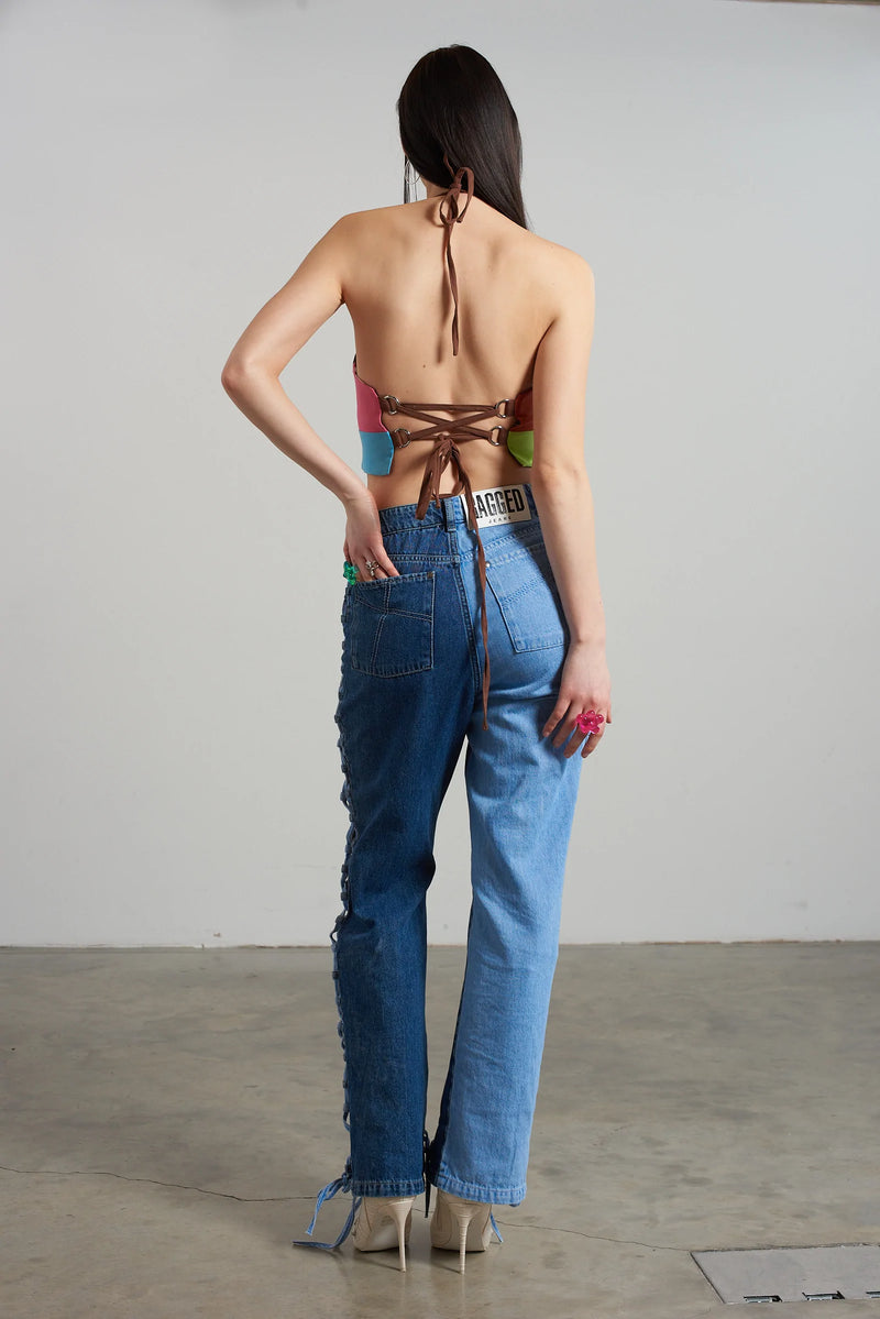 【TRP】RODEO PANELLED HALTER TOP