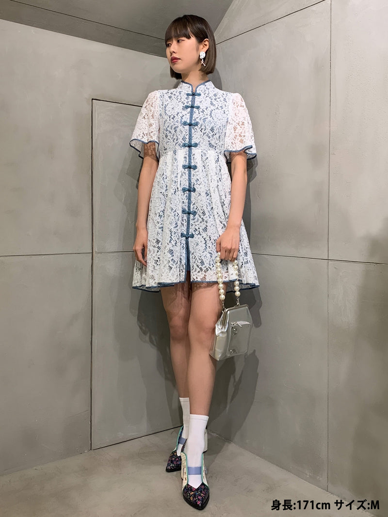 パメオポーズ　Macau　Lace　Mini　Dress