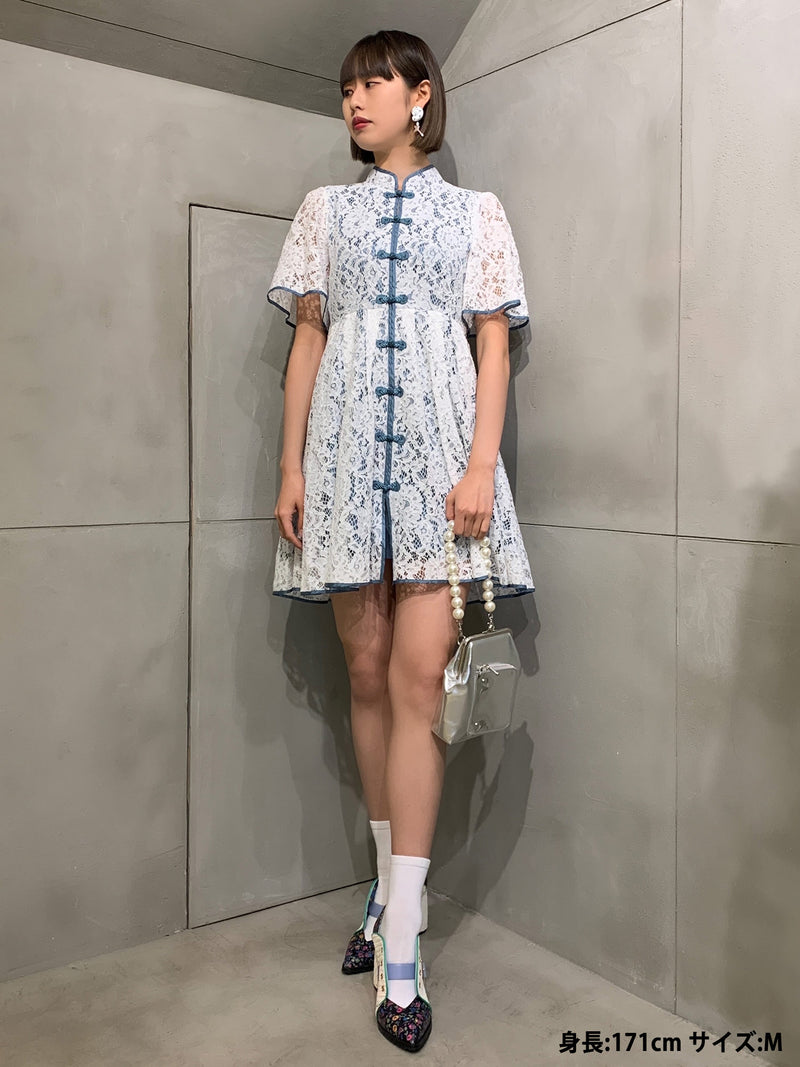 安い超激得PAMEO POSE Macau Lace Mini Dress ミニワンピース