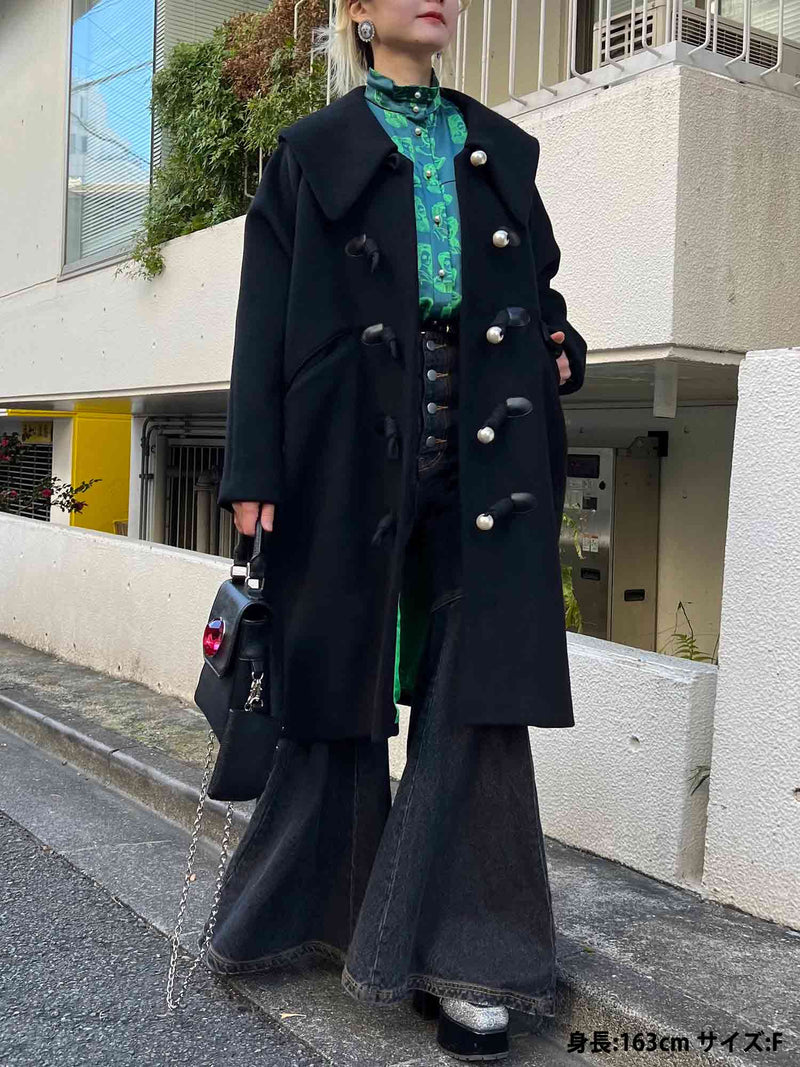 PAMEO POSE BIG LAPEL TRENCH COAT パメオポーズ