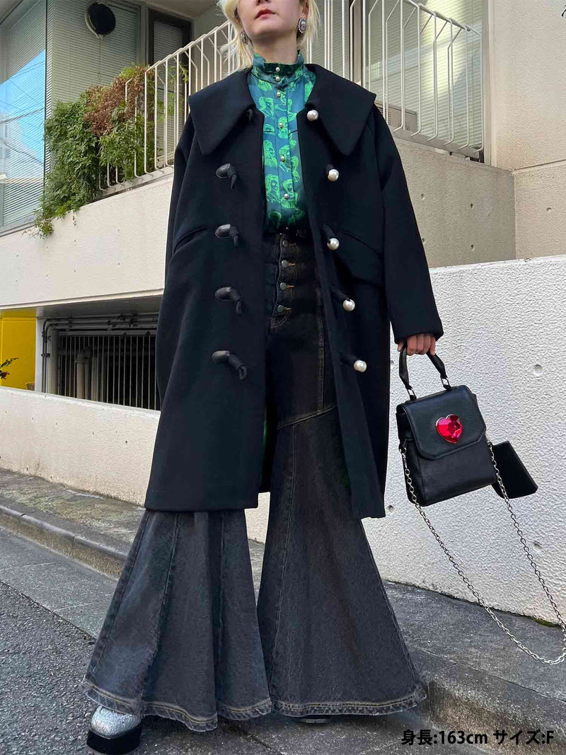 PAMEO POSE BIG LAPEL TRENCH COAT パメオポーズ