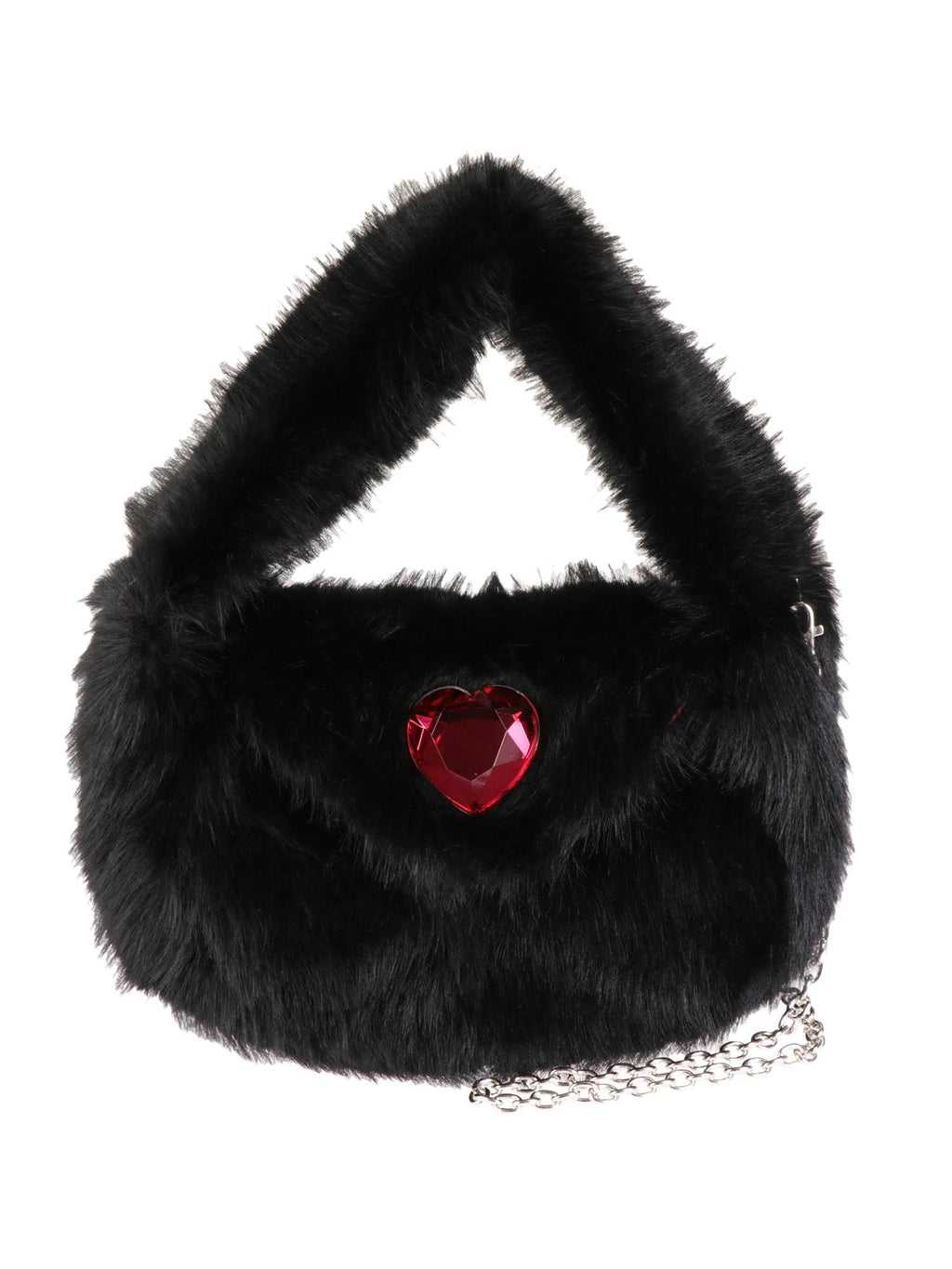 パメオポーズ META HEART FUR BAG ファー バッグ 2way - バッグ